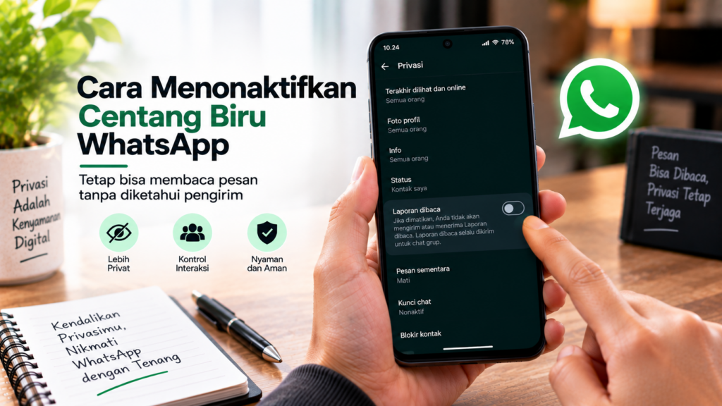 Cara Menonaktifkan Centang Biru WhatsApp