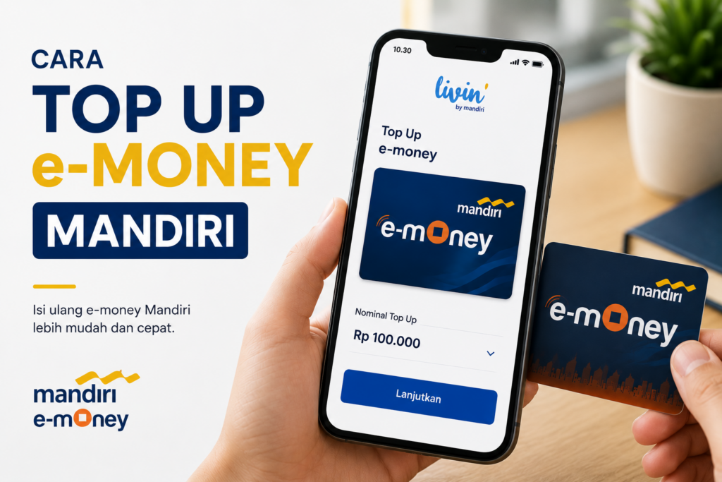 Cara Top Up e-Money Mandiri