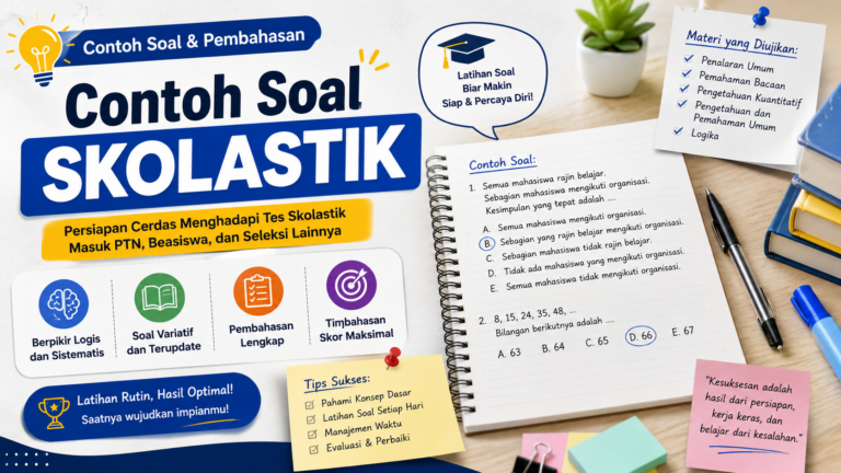 30 Latihan Soal Skolastik: Verbal, Numerik, dan Penalaran