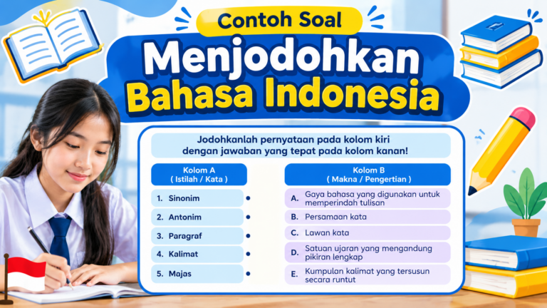 Contoh Soal Menjodohkan Bahasa Indonesia: Lengkap dengan Jawaban dan Pembahasan