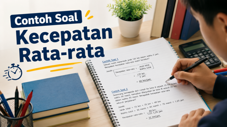 30 Contoh Soal Kecepatan Rata-Rata: Rumus, Jawaban, dan Pembahasan
