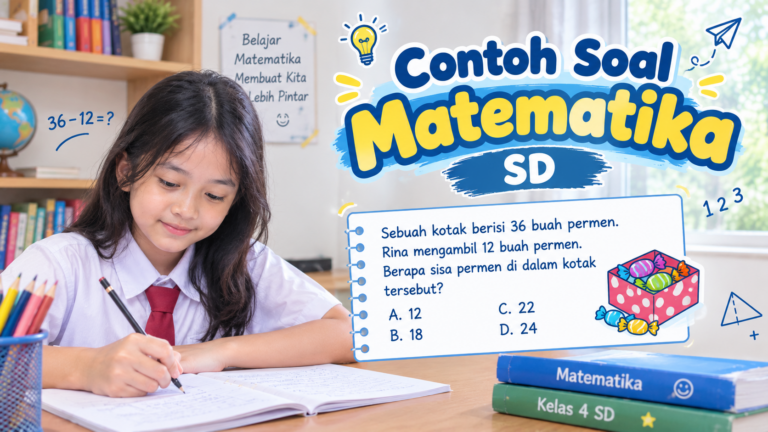 Contoh Soal Matematika SD: Bilangan, Pecahan, Geometri, dan Pengukuran