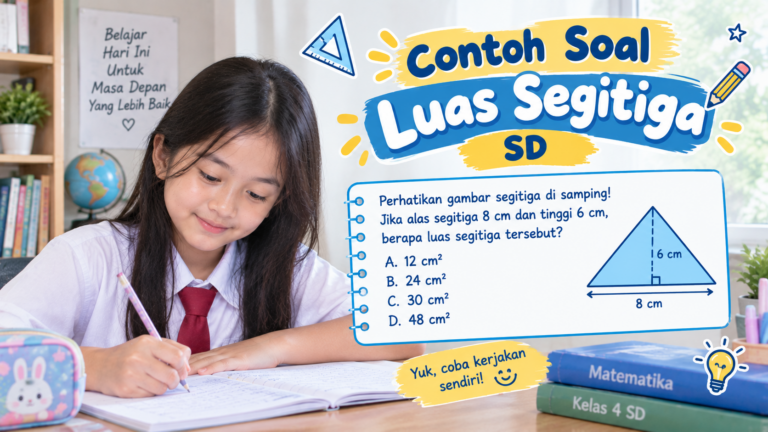 Contoh Soal Luas Segitiga SD: Rumus, Jawaban, dan Pembahasan