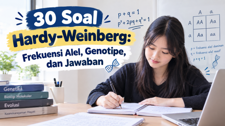 Soal Hardy-Weinberg: Frekuensi Alel, Genotipe, dan Jawaban