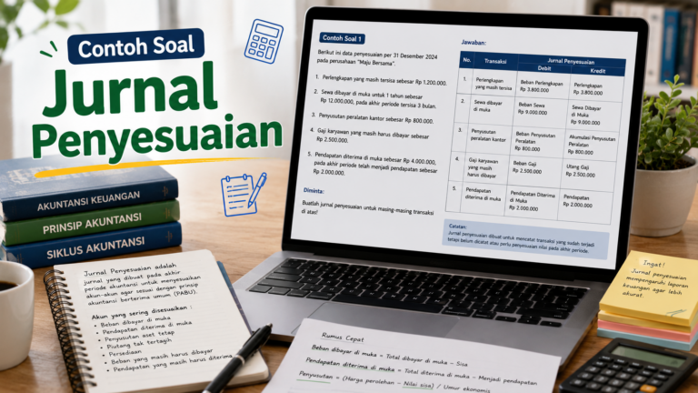 Contoh Soal Jurnal Penyesuaian: Cara Membuat, Jawaban, dan Pembahasan