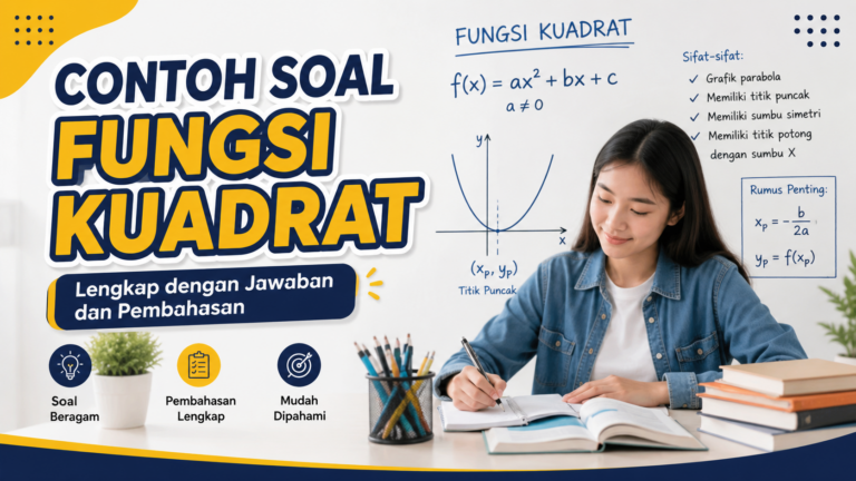 Contoh Soal Fungsi Kuadrat: Rumus, Jawaban, dan Pembahasan Lengkap