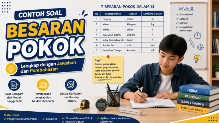Contoh Soal Besaran Pokok: Rumus, Satuan SI, Jawaban, dan Pembahasan Lengkap