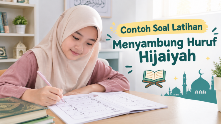 Contoh Soal Menyambung Huruf Hijaiyah untuk Latihan Anak