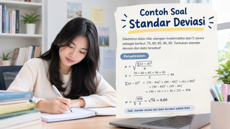 Contoh Soal Standar Deviasi: Cara Menghitung, Rumus, dan Pembahasan