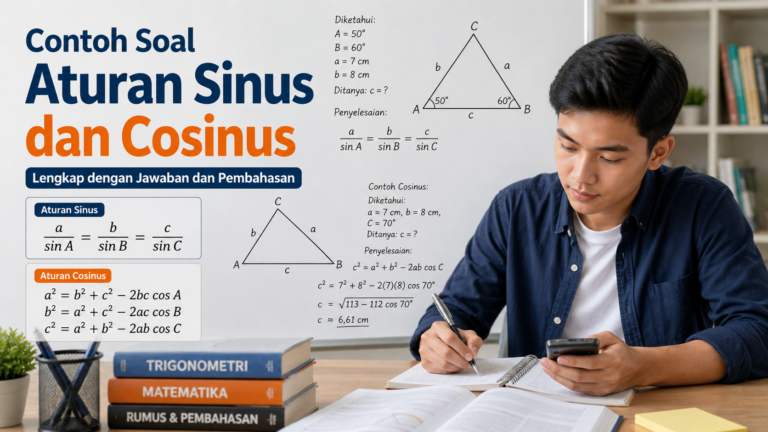 Contoh Soal Aturan Sinus dan Cosinus: Rumus, Jawaban, dan Pembahasan Lengkap