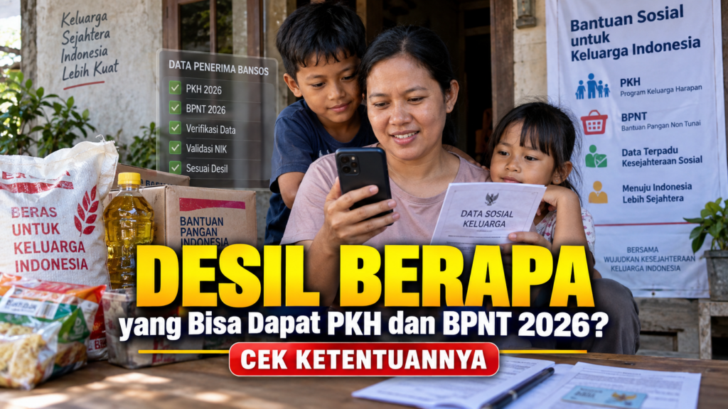 Desil Berapa yang Bisa Dapat PKH dan BPNT 2026 Cek Ketentuannya