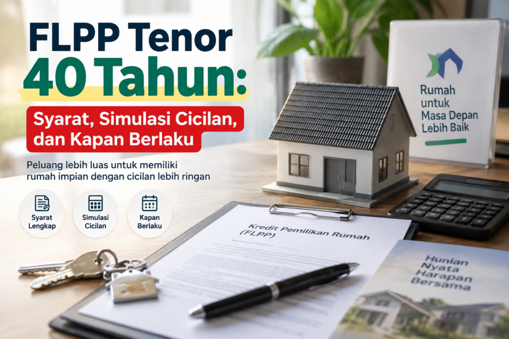 FLPP Tenor 40 Tahun Syarat, Simulasi Cicilan, dan Kapan Berlaku