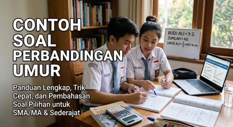 Contoh Soal Perbandingan Umur: Rumus, Jawaban, dan Pembahasan Lengkap