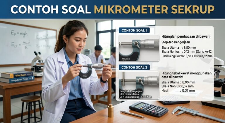 Contoh Soal Mikrometer Sekrup: Rumus, Cara Membaca, dan Jawaban