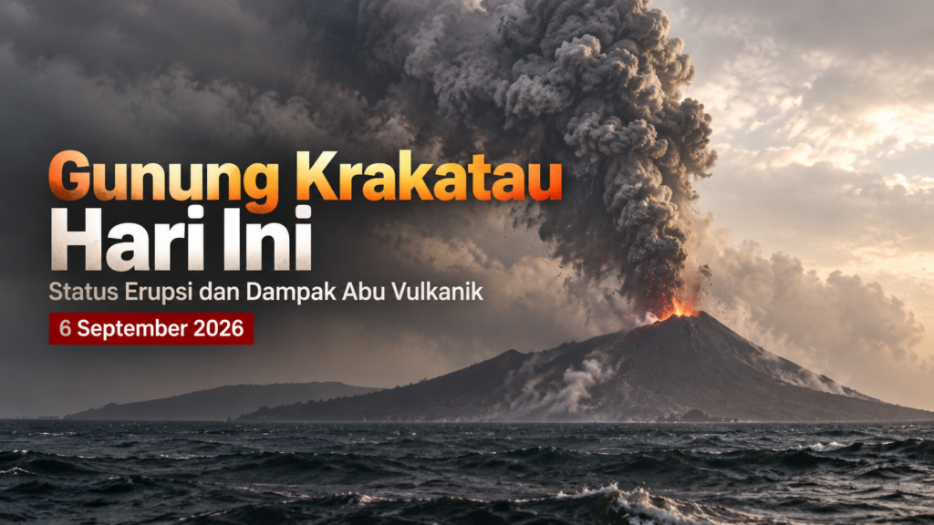 Gunung Krakatau Hari Ini 6 September 2026 Status Erupsi dan Dampak Abu Vulkanik