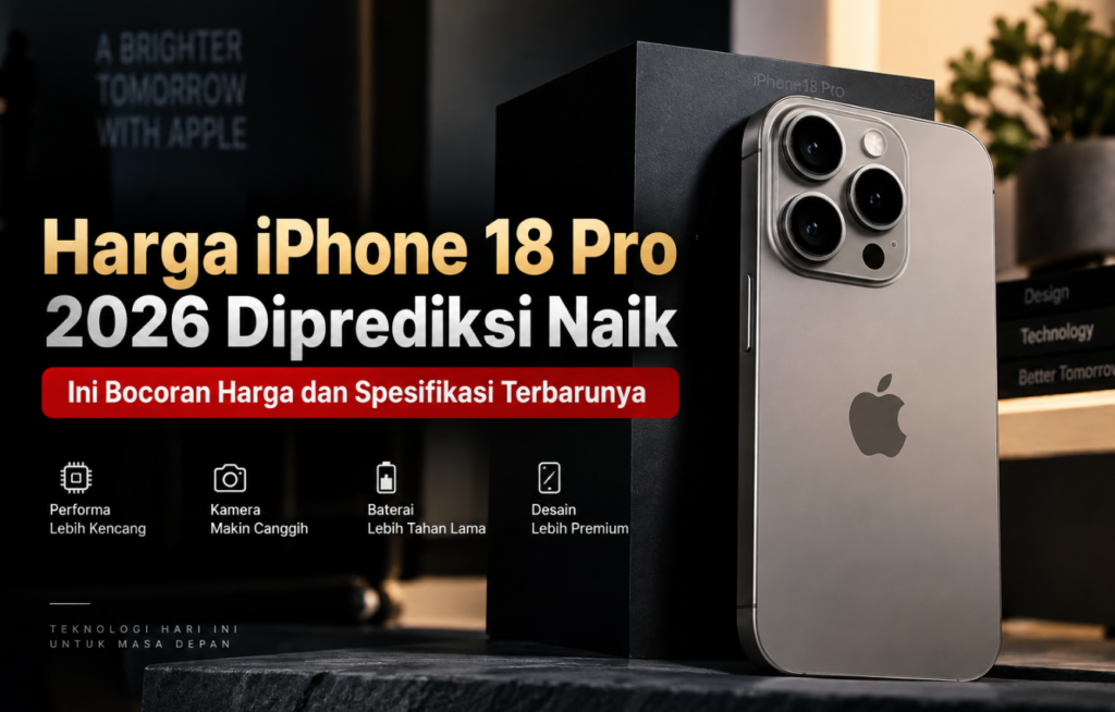 Harga iPhone 18 Pro 2026 Diprediksi Naik Ini Bocoran Harga dan Spesifikasi Terbarunya