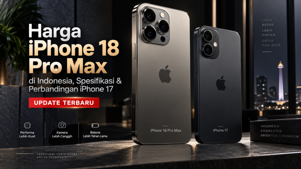 Harga iPhone 18 Pro Max di Indonesia, Spesifikasi & Perbandingan iPhone 17
