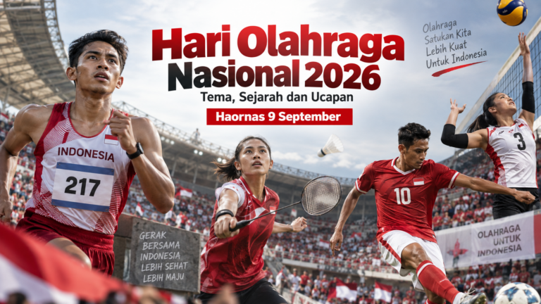 Hari Olahraga Nasional 2026: Tema, Sejarah dan Ucapan Haornas 9 September