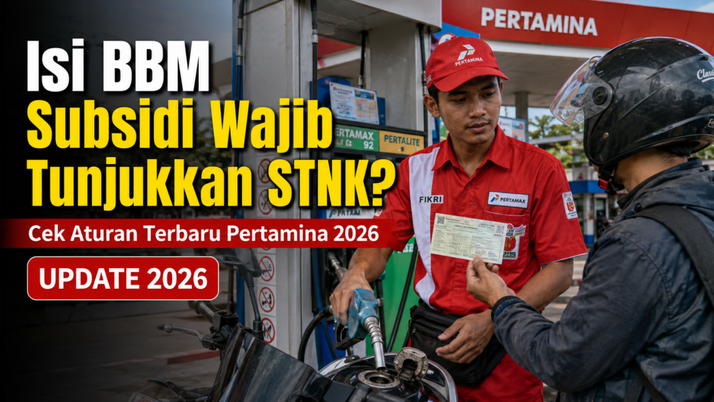 Isi BBM Subsidi Wajib Tunjukkan STNK Cek Aturan Terbaru Pertamina 2026