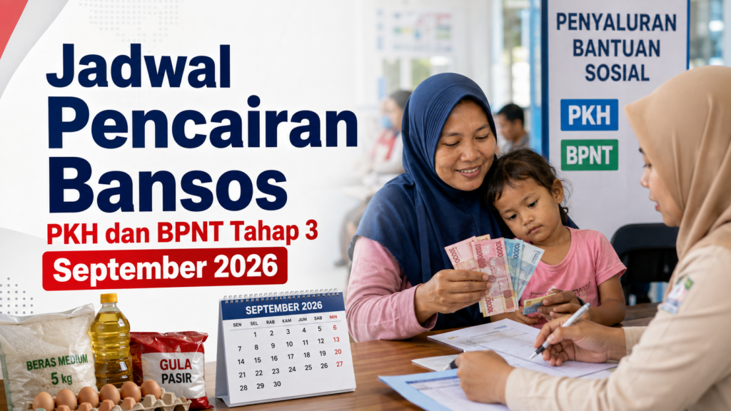 Jadwal Pencairan Bansos PKH dan BPNT Tahap 3 September 2026