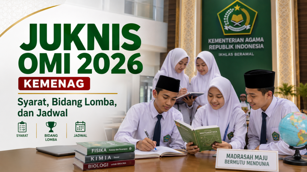 Juknis OMI 2026 Kemenag Syarat, Bidang Lomba, dan Jadwal