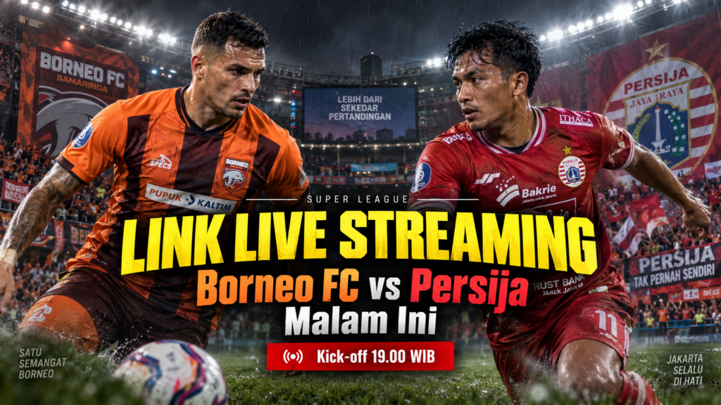 Link Live Streaming Borneo FC vs Persija Malam Ini, Kick-off 19.00 WIB