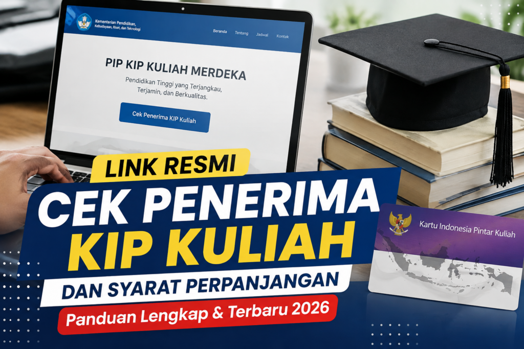 Link Resmi Cek Penerima KIP Kuliah dan Syarat Perpanjangan