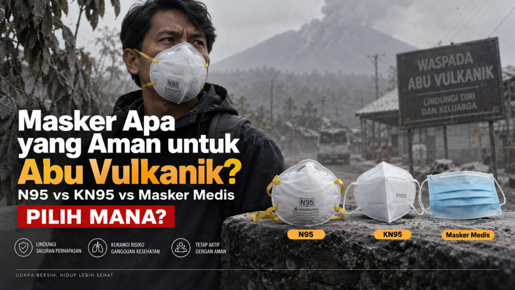 Masker Apa yang Aman untuk Abu Vulkanik N95 vs KN95 vs Masker Medis