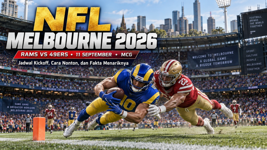 NFL Melbourne 2026 Jadwal Kickoff, Cara Nonton, dan Fakta Menariknya