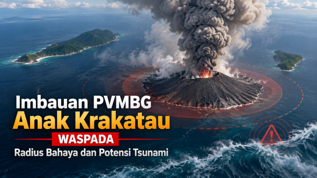 PVMBG Anak Krakatau, Radius Bahaya dan Potensi Tsunami