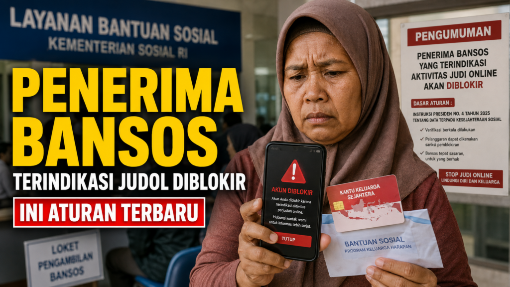 Penerima Bansos Terindikasi Judol Diblokir, Ini Aturan Terbaru
