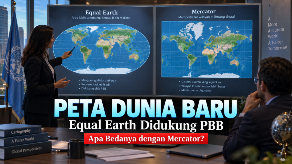 Peta Dunia Baru Equal Earth Didukung PBB, Apa Bedanya dengan Mercator