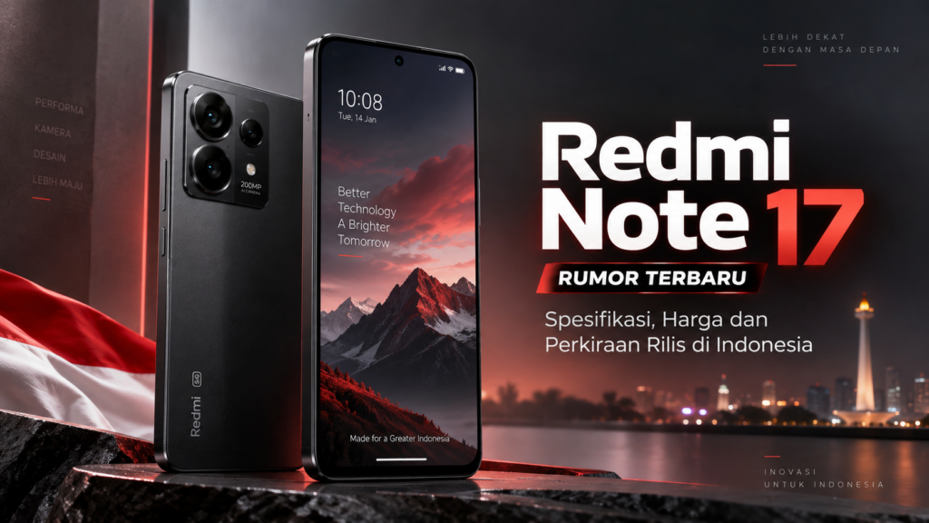 Redmi Note 17 Spesifikasi, Harga dan Perkiraan Rilis di Indonesia
