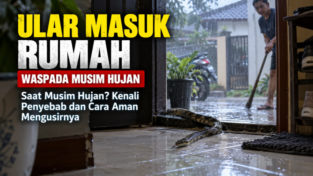 Ular Masuk Rumah Saat Musim Hujan Kenali Penyebab dan Cara Aman Mengusirnya