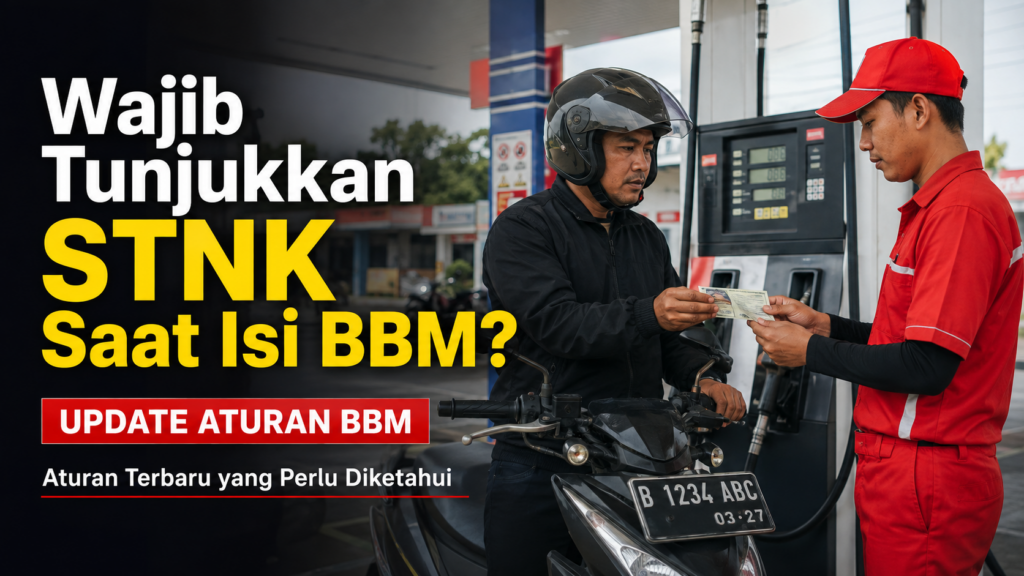 Wajib Tunjukkan STNK Saat Isi BBM Aturan Terbaru yang Perlu Diketahui