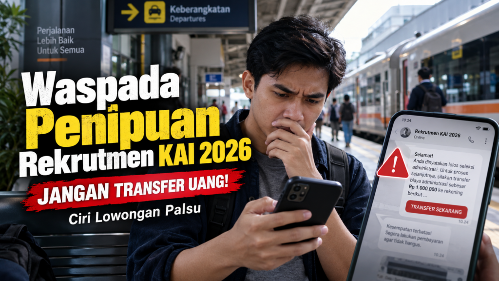 Waspada Penipuan Rekrutmen KAI 2026 Ciri Lowongan Palsu