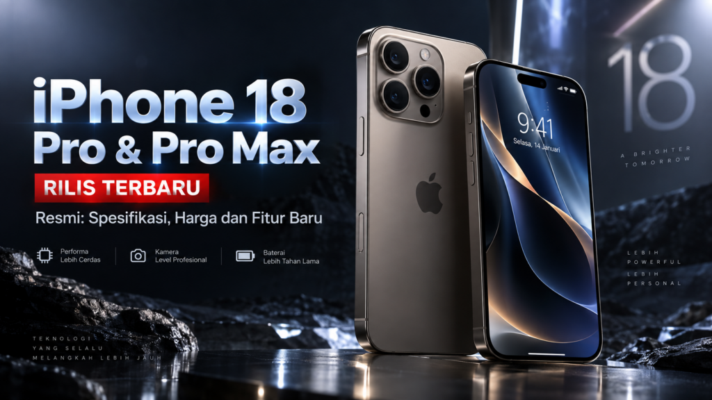 iPhone 18 Pro dan iPhone 18 Pro Max Resmi Spesifikasi, Harga dan Fitur Baru